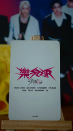 Stray Kids Felix ROCK-STAR Photocard (Sony Music Shop POB) — reverse