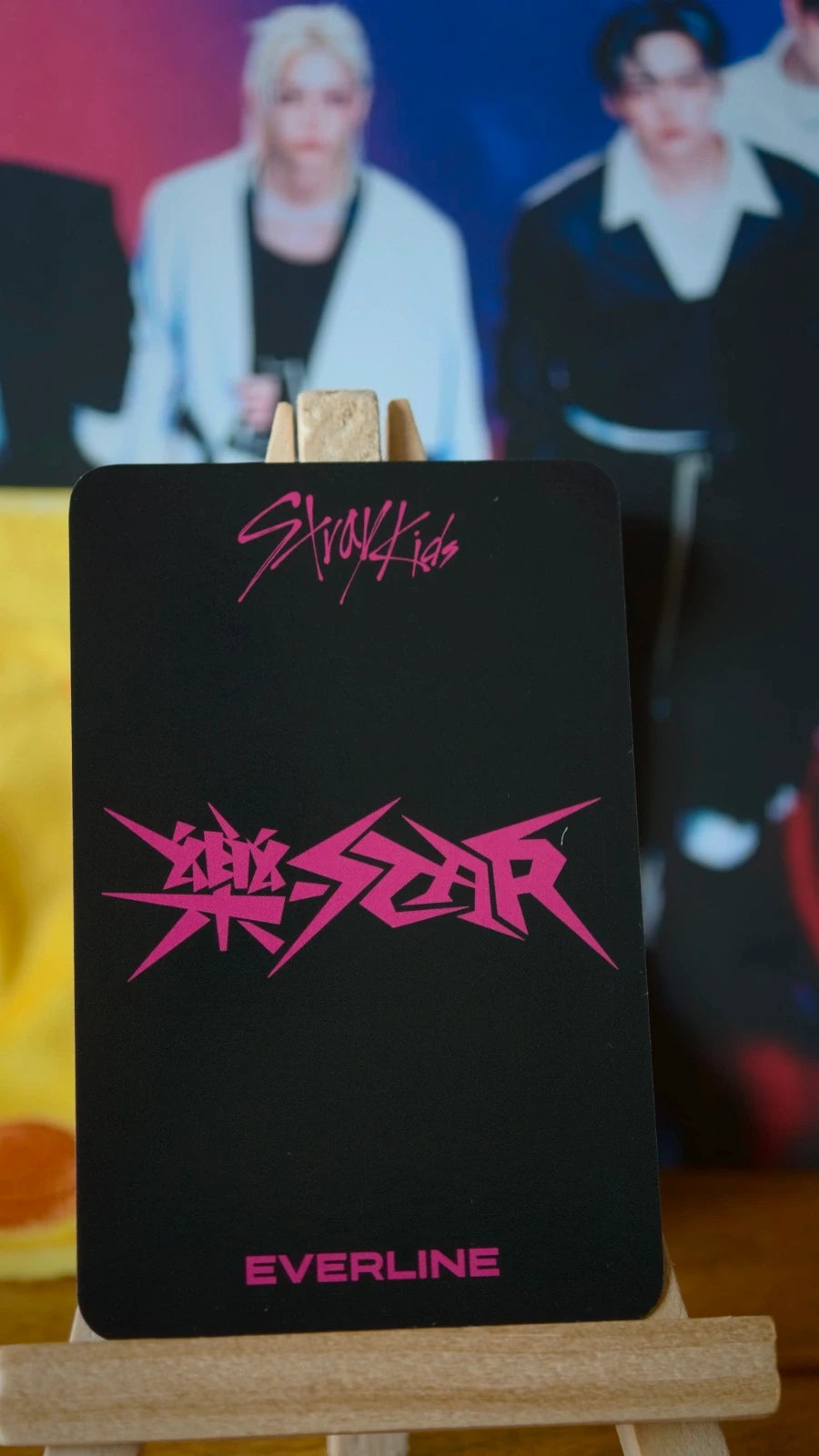 Stray Kids Felix ROCK-STAR Photocard (Everline POB) — reverse