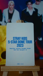 Stray Kids Felix 5-STAR Dome Tour 2023 Photocard (Venue Benefit, Fukuoka, 16 August 2023) — reverse