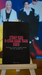 Stray Kids Felix 5-STAR Dome Tour 2023 Photocard (Venue Benefit, Nagoya, 2 September 2023) — reverse