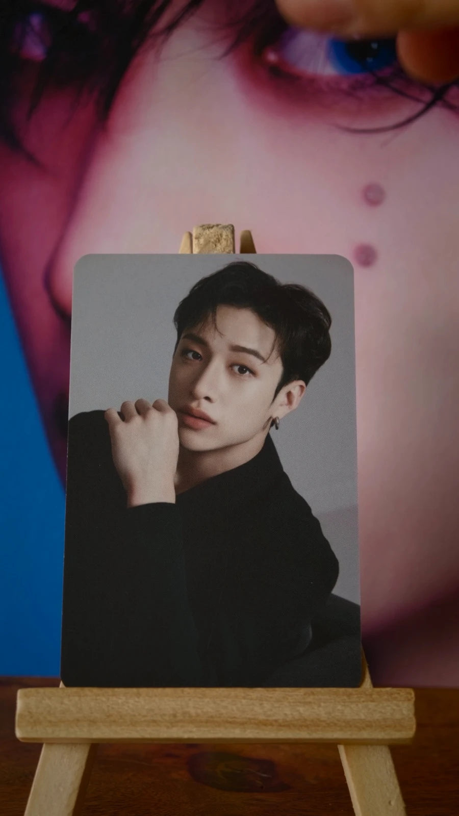 Stray Kids Bang Chan NACIFIC Double-sided Photocard (Round 18 SKZ in the Black) — second portrait side