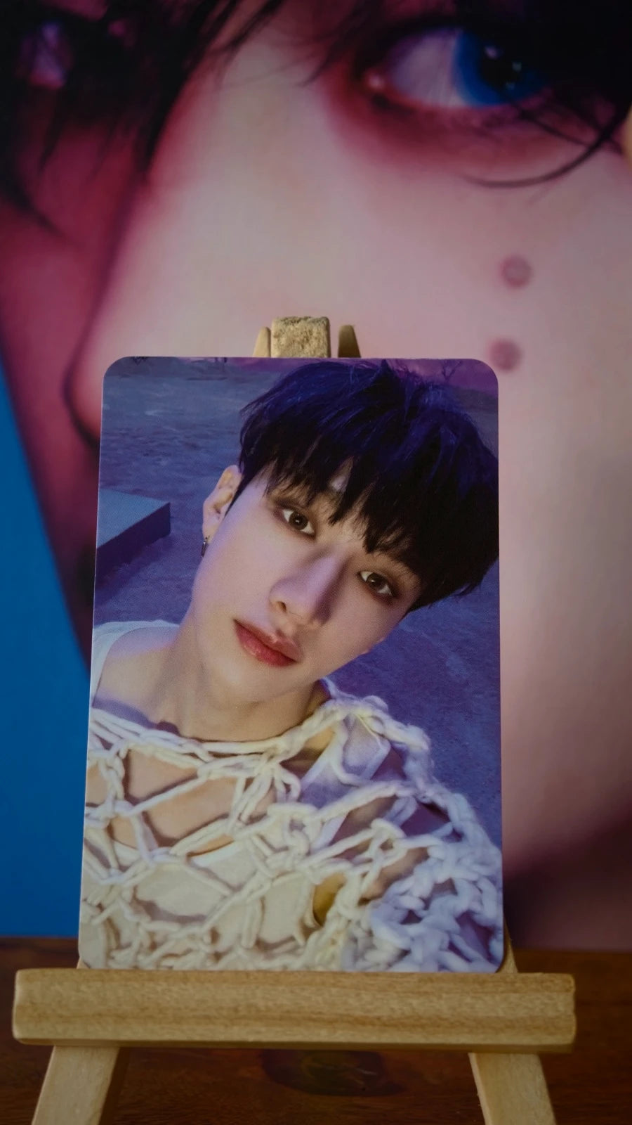 Stray Kids Bang Chan ROCK-STAR Photocard (Postcard Ver.) — portrait side