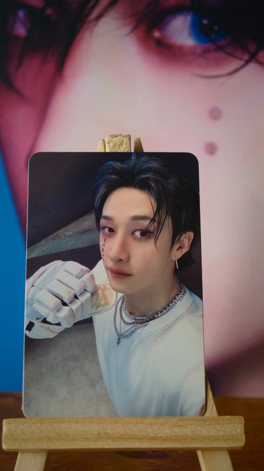 Stray Kids Bang Chan KARMA Photocard (Hooray Double-sided) — portrait side