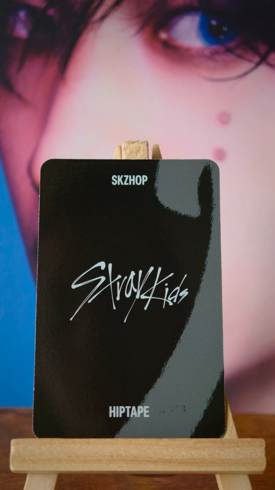 Stray Kids Bang Chan HOP Photocard (Accordion Monochrome) — reverse