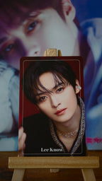 Stray Kids Lee Know XMAS POPUP STORE 2024 Photocard (Merchandise Photocard Set - Double-sided) — front portrait