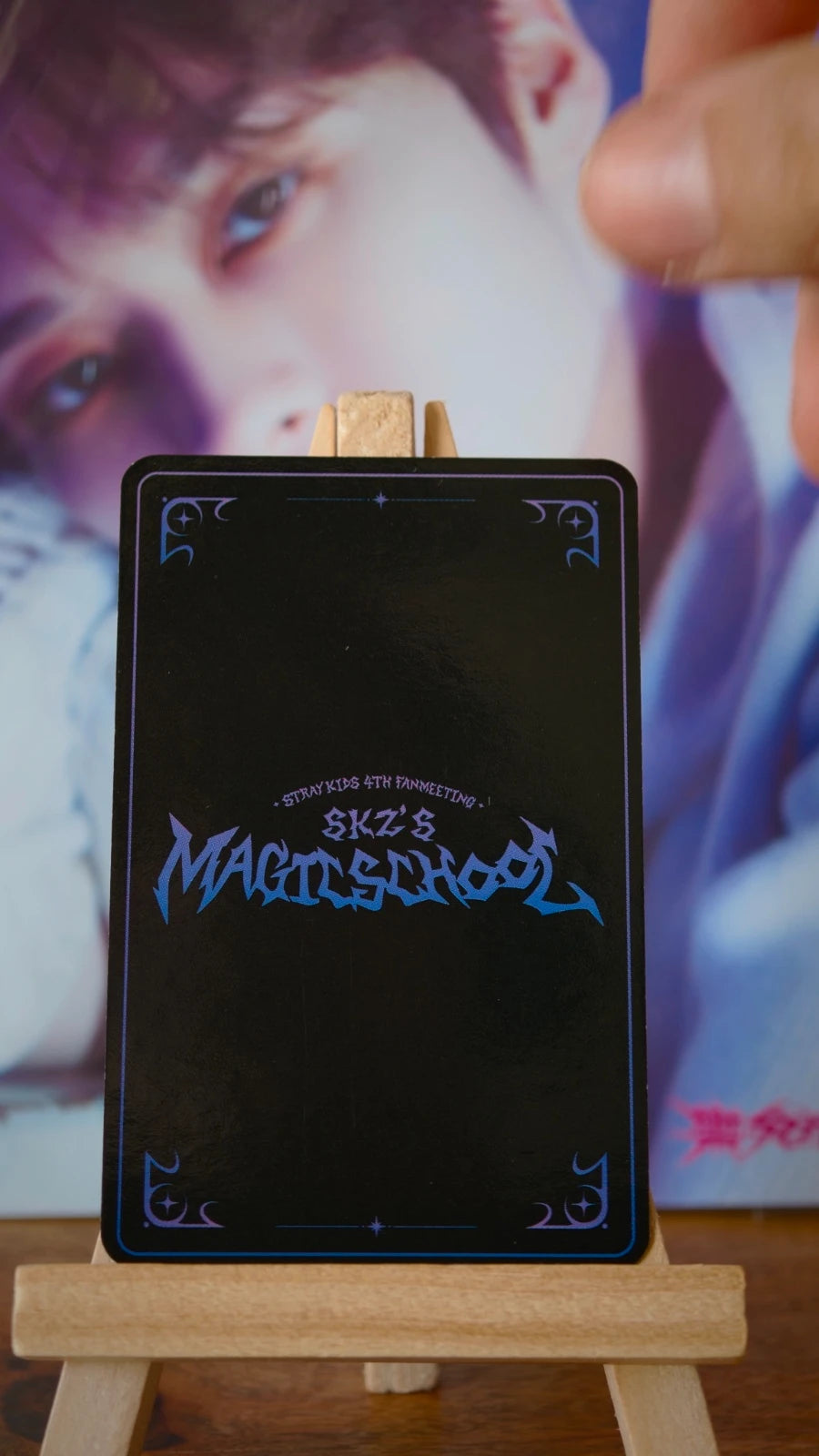 Stray Kids Lee Know SKZ'S MAGIC SCHOOL Photocard (Box Tape Inclusion) — reverse
