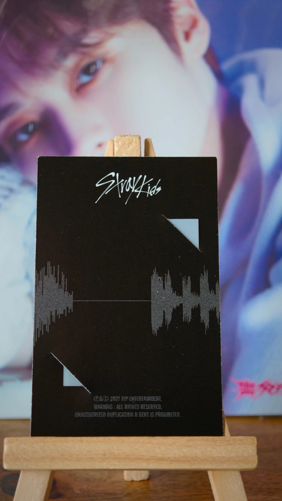 Stray Kids Lee Know NOEASY Photocard (Frame POB) — reverse