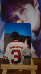 Stray Kids Lee Know KARMA Photocard (Hooray Double-sided) — rear-view pose side