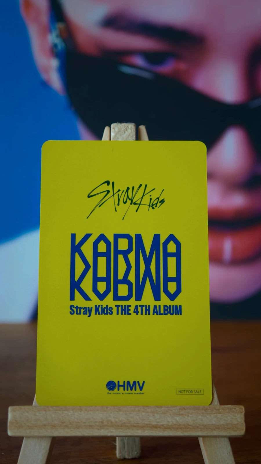 Stray Kids Hyunjin KARMA Photocard (HMV Lucky Draw C) — reverse