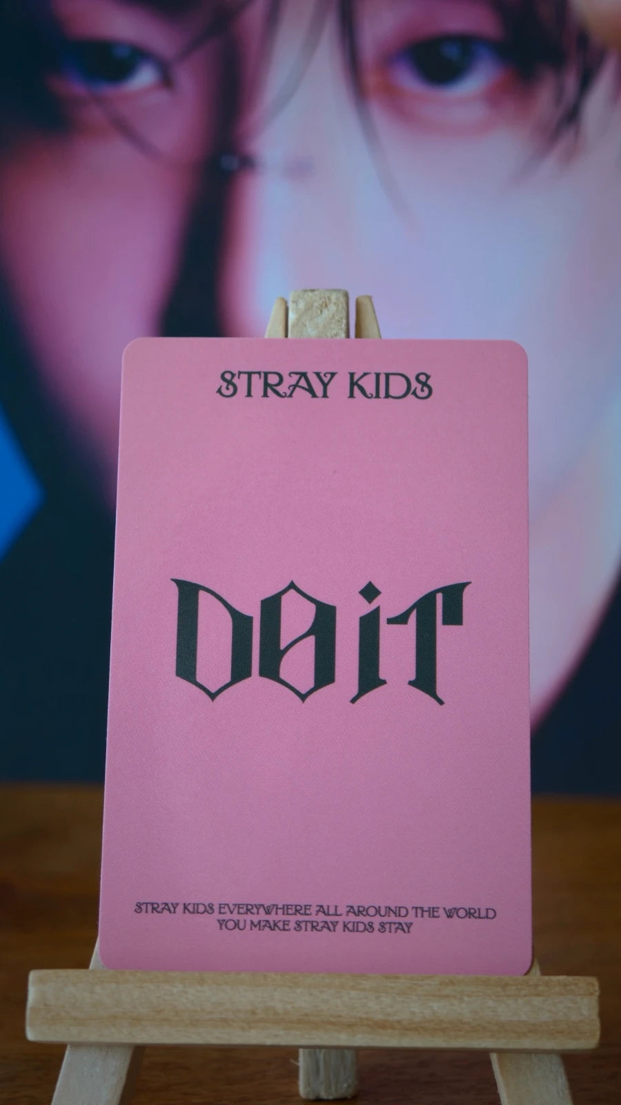 Stray Kids Han DO IT Photocard (Soundwave Pop-Up Zip-Up Hoodie Benefit) — reverse