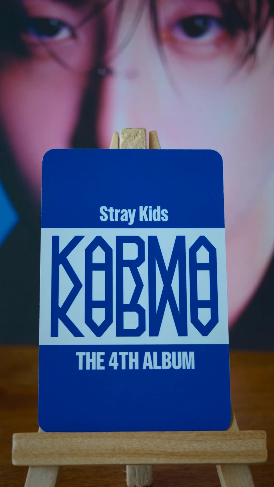 Stray Kids Han KARMA Photocard (Accordion Ver.) — reverse
