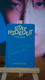 Stray Kids Han STAY HIDEOUT Photocard (Solo Photocard) — reverse design