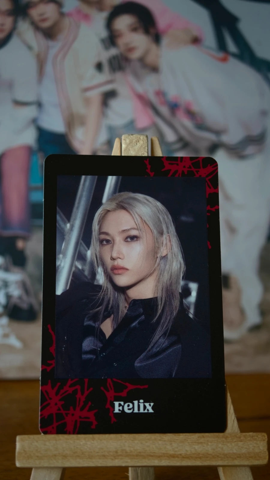 Stray Kids Felix dominATE in Japan 2024 Polaroid-style Photocard (Polaroid Set) — front
