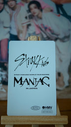 Stray Kids Felix MANIAC ENCORE in Japan Photocard (Blu-ray HMV POB) — reverse