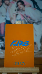 Stray Kids Felix DICON D’FESTA Mini Edition Photocard — reverse with printed signature design