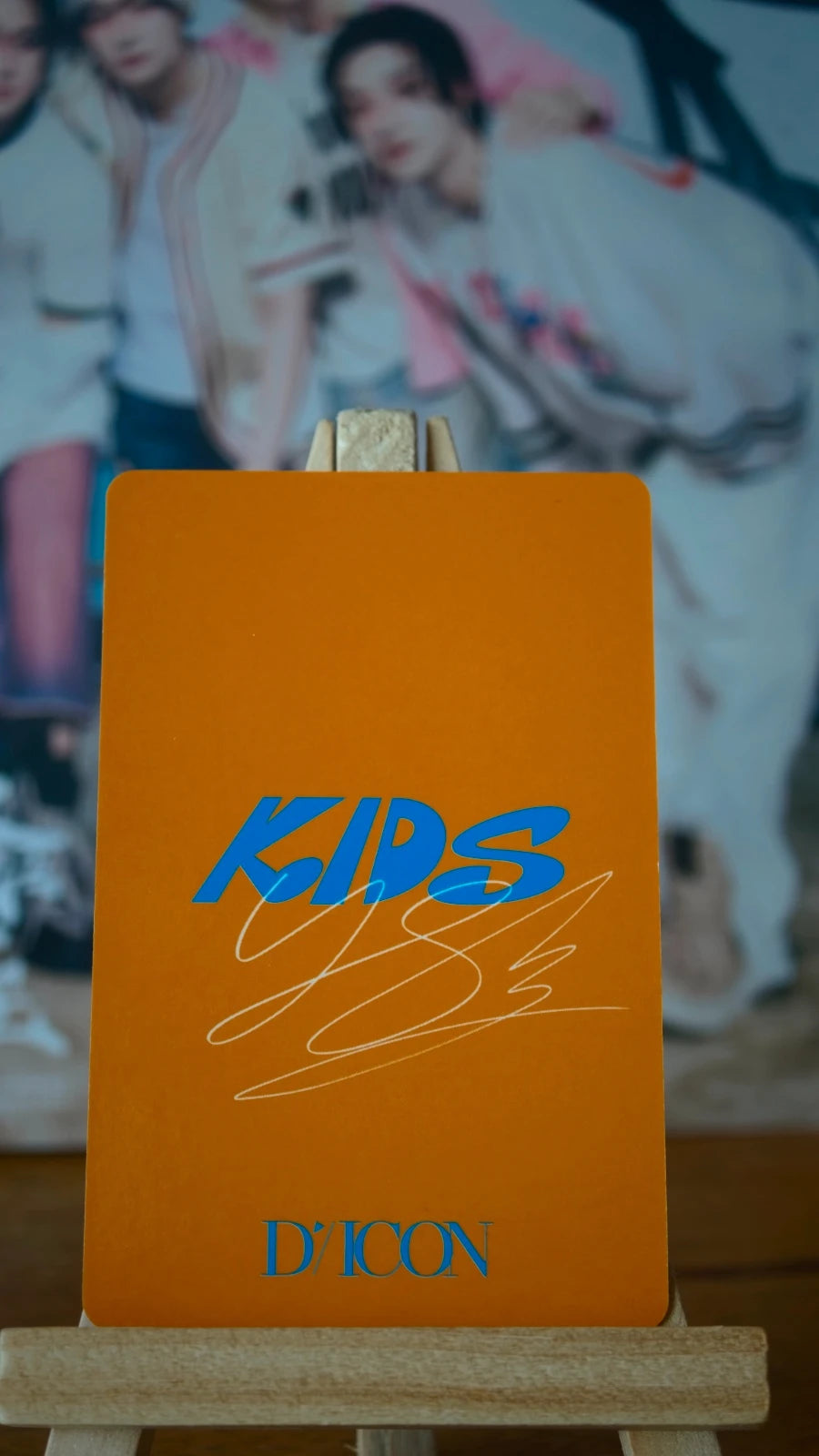 Stray Kids Felix DICON D’FESTA Mini Edition Photocard — reverse with printed signature design