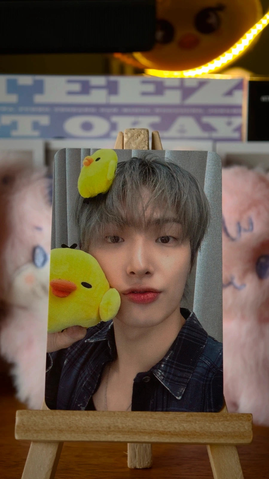 ATEEZ Mingi GOLDEN HOUR : Part.5 Photocard (Hellolive POB), front of photocard