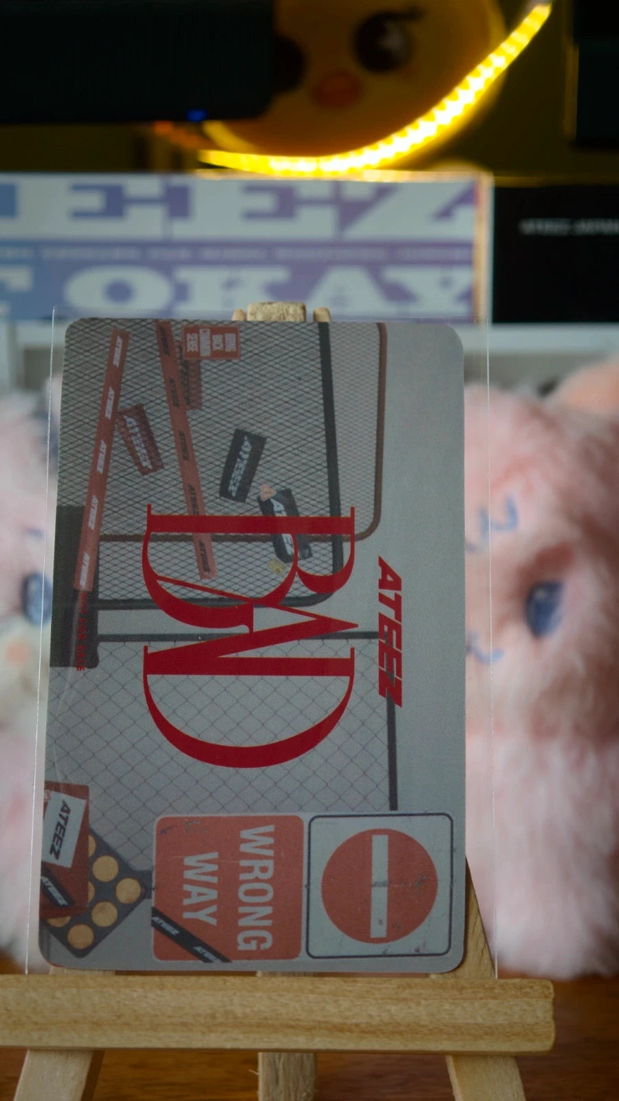 ATEEZ Hongjoong BAD (Japanese Ver.) Photocard — reverse