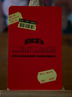 Stray Kids Bang Chan SKZ’s Mini World 2023 Season’s Greetings Photocard, reverse