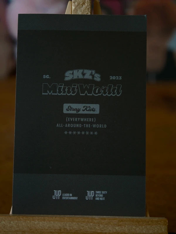 Stray Kids Bang Chan SKZ’s Mini World 2023 Season’s Greetings Polaroid-style Photocard, reverse