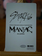 Stray Kids Bang Chan MANIAC ENCORE in Japan Photocard (HMV), reverse