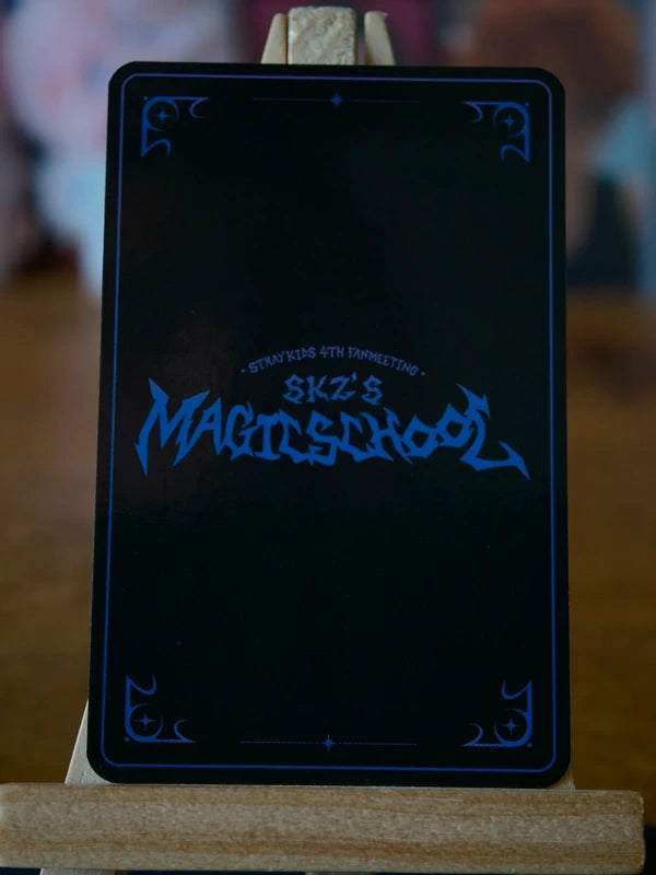 Stray Kids Bang Chan SKZ’S MAGIC SCHOOL Photocard (Box Tape), reverse
