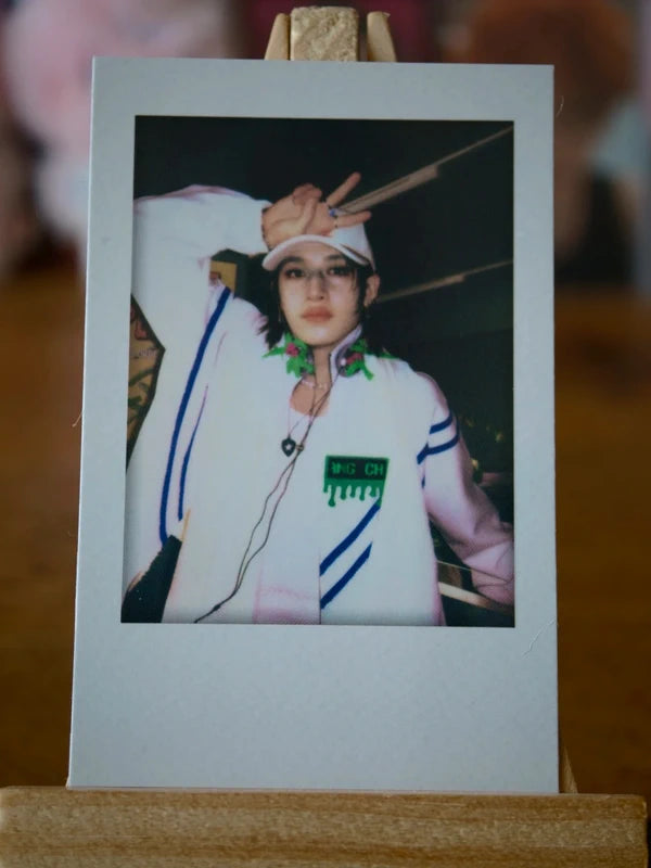 Stray Kids Bang Chan Starlight Supper Club 2026 Season’s Greetings Polaroid-style Photocard, front