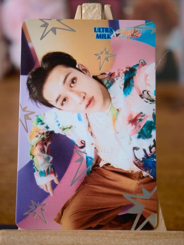 Stray Kids Bang Chan ULTRA MILK Photocard, front
