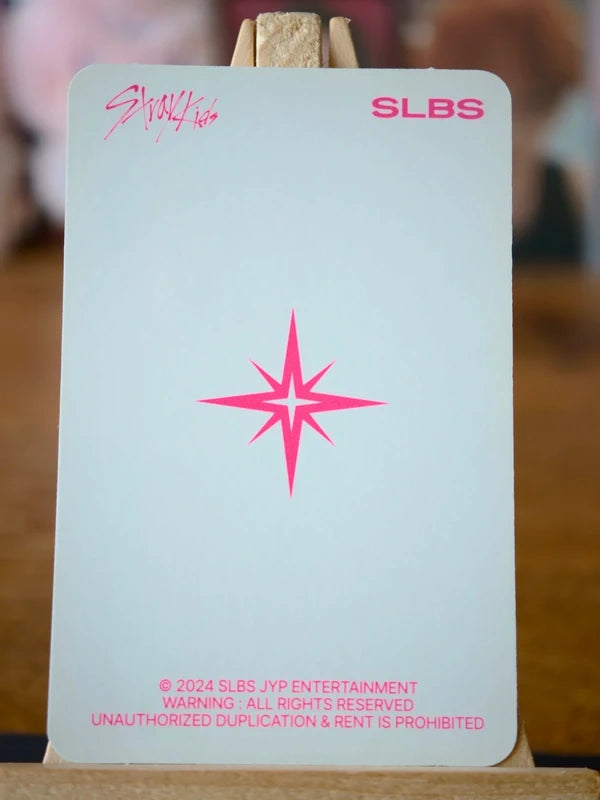Stray Kids Bang Chan SLBS Photocard, reverse