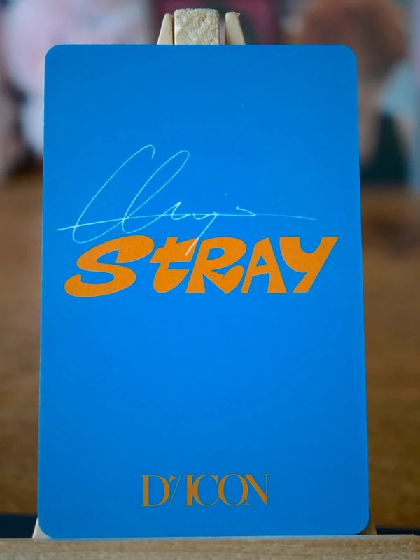 Stray Kids Bang Chan DICON D’FESTA Photocard (Mini Edition), reverse