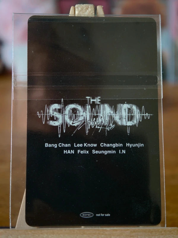 Stray Kids Bang Chan THE SOUND Photocard (Lucky Draw), reverse