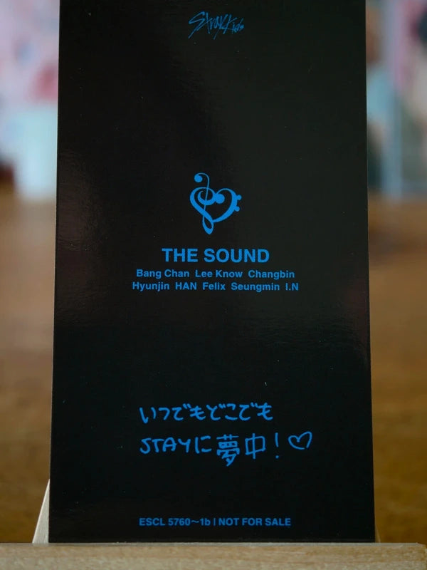 Stray Kids Bang Chan THE SOUND Photocard (Limited A), reverse