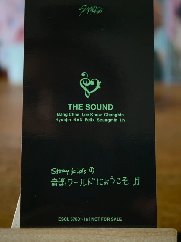 Stray Kids Bang Chan THE SOUND Photocard (Limited A), reverse