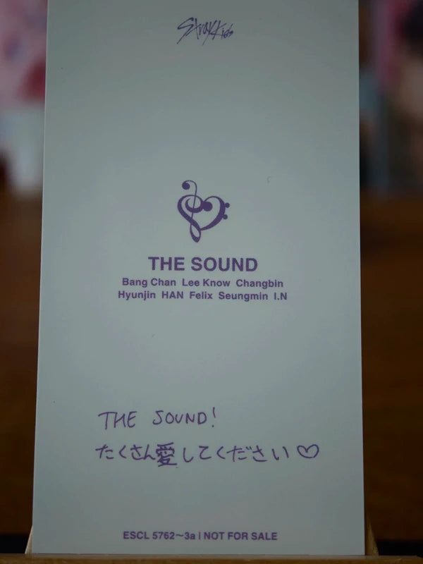 Stray Kids Bang Chan THE SOUND Photocard (Limited B), reverse