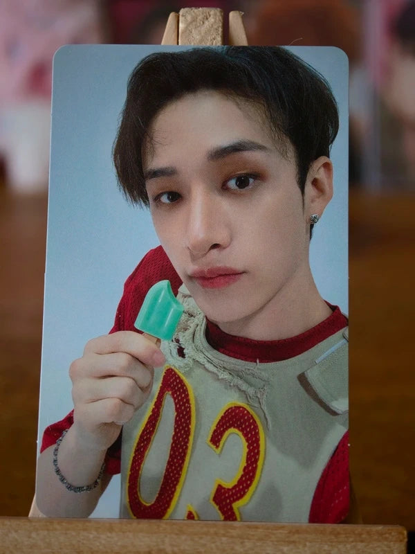 Stray Kids Bang Chan Social Path / Super Bowl Photocard (Fanclub Double-sided), reverse