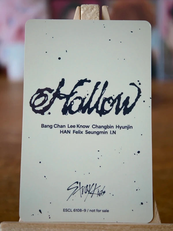 Stray Kids Bang Chan Hollow Photocard (Version C), reverse