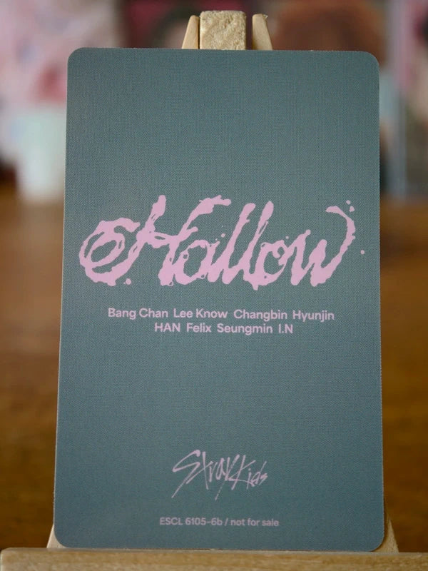 Stray Kids Bang Chan Hollow Photocard (Version B), reverse