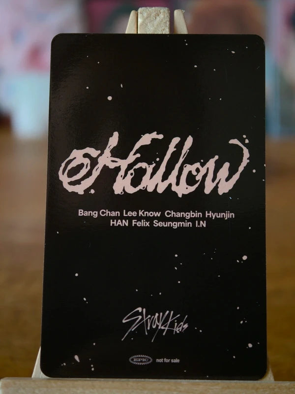 Stray Kids Bang Chan & I.N Hollow Unit Photocard (Fanclub Edition), reverse