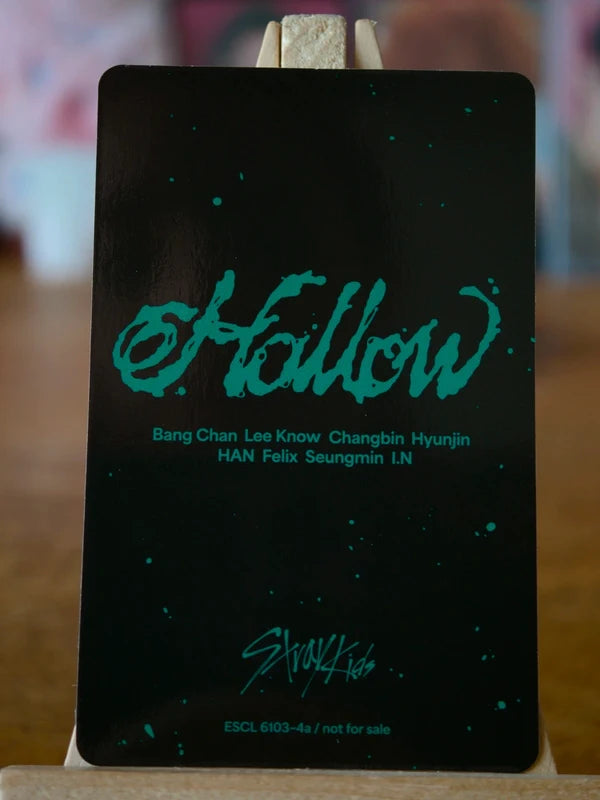 Stray Kids Bang Chan Hollow Photocard (Version A), reverse