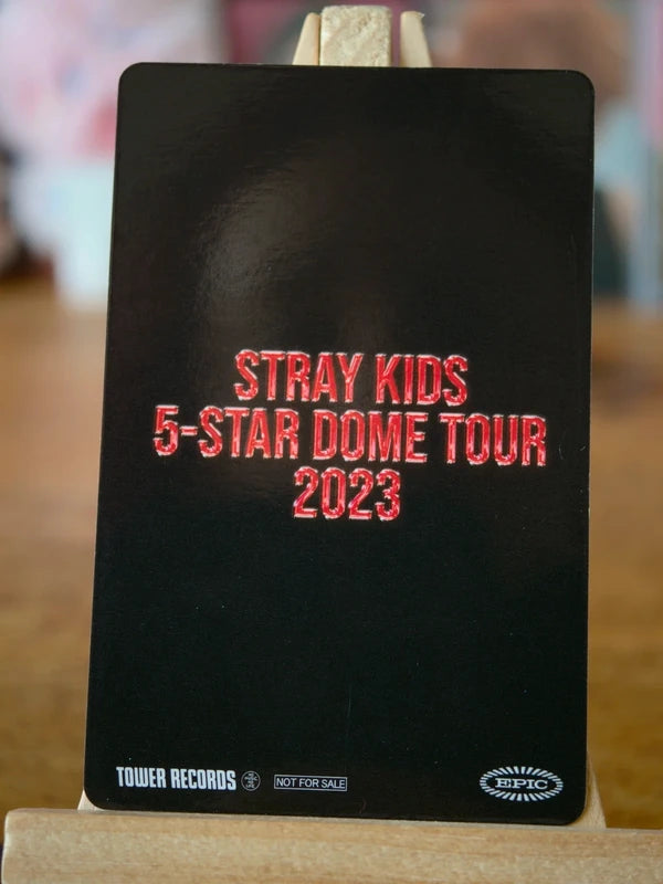 Stray Kids Bang Chan 5-STAR Dome Tour 2023 Photocard (Tower Records), reverse