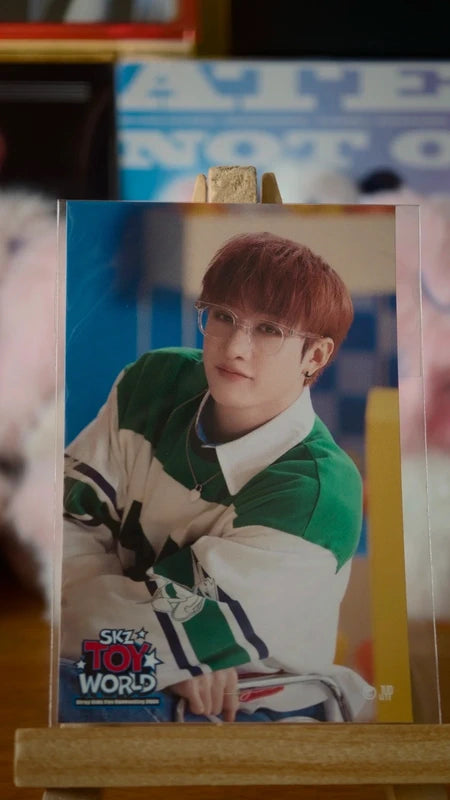 Stray Kids Bang Chan SKZ TOY WORLD Photo Sticker (Online Lottery, B Design) — printed photo side