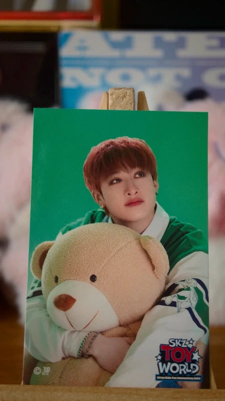 Stray Kids Bang Chan SKZ TOY WORLD Photo Sticker (Online Lottery, A Design) — printed photo side