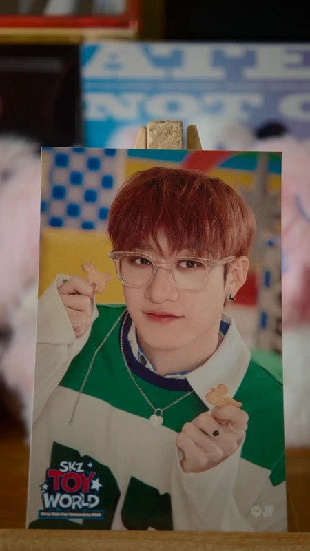 Stray Kids Bang Chan SKZ TOY WORLD Photo Sticker (Venue Lottery, A Design) — printed photo side