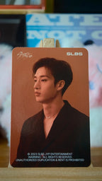 Stray Kids Bang Chan SLBS Photocard (Warm-toned Portrait) — front view