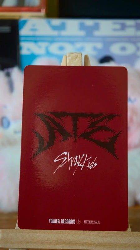 Stray Kids Bang Chan ATE Photocard (Tower Records Lucky Draw) — reverse