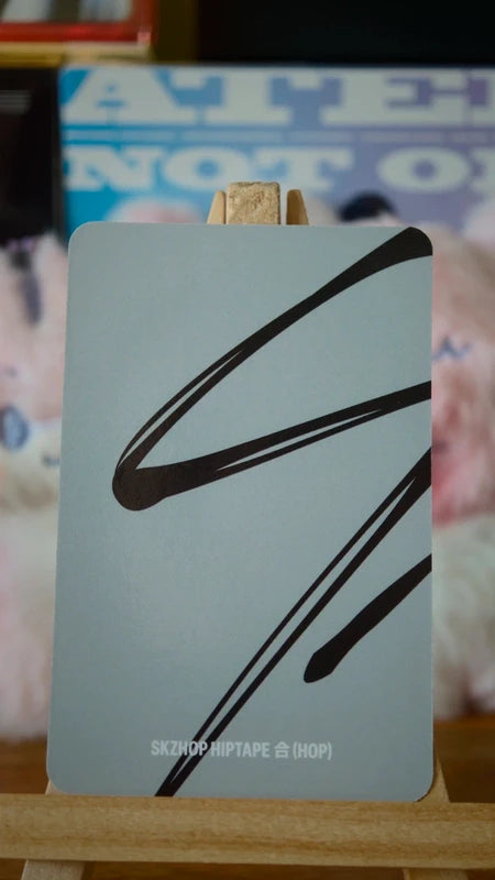 Stray Kids Bang Chan HOP Photocard (Accordion Ver.) — reverse