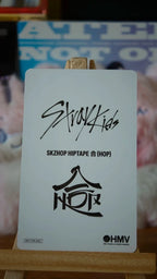Stray Kids Bang Chan HOP Photocard (HMV Holographic POB) — reverse
