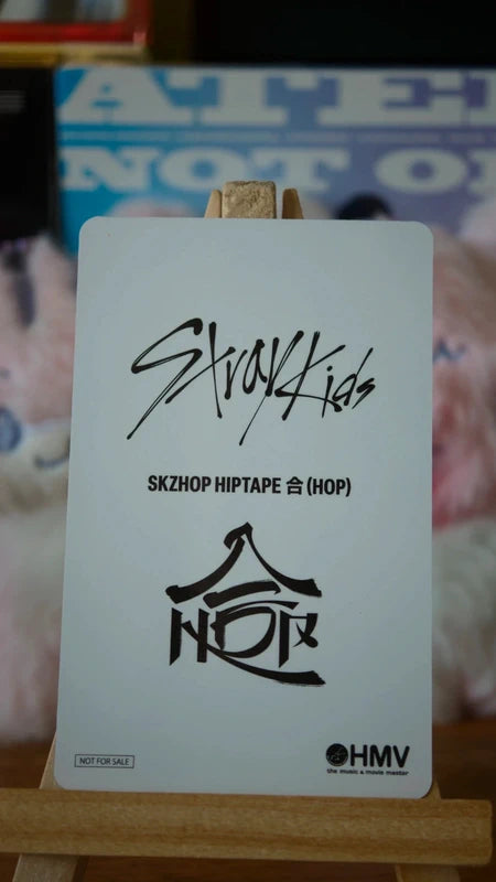 Stray Kids Bang Chan HOP Photocard (HMV Holographic POB) — reverse