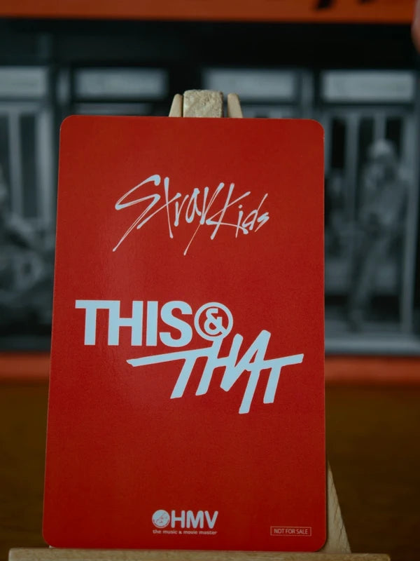 Stray Kids Changbin THIS & THAT Photocard (HMV A Holo POB), reverse of photocard