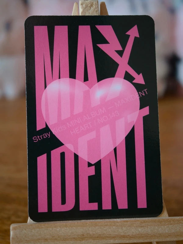 Stray Kids Changbin MAXIDENT Photocard (HEART Design) — reverse